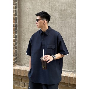 Batterup Deep Navy Utility Box Shirt – ディープネイビー ユーティリティボックスシャツ