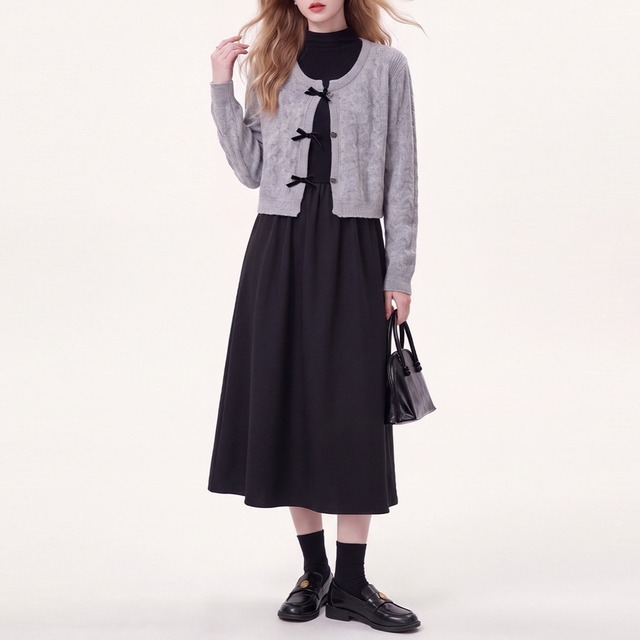 zip slit slim skirt / l0880