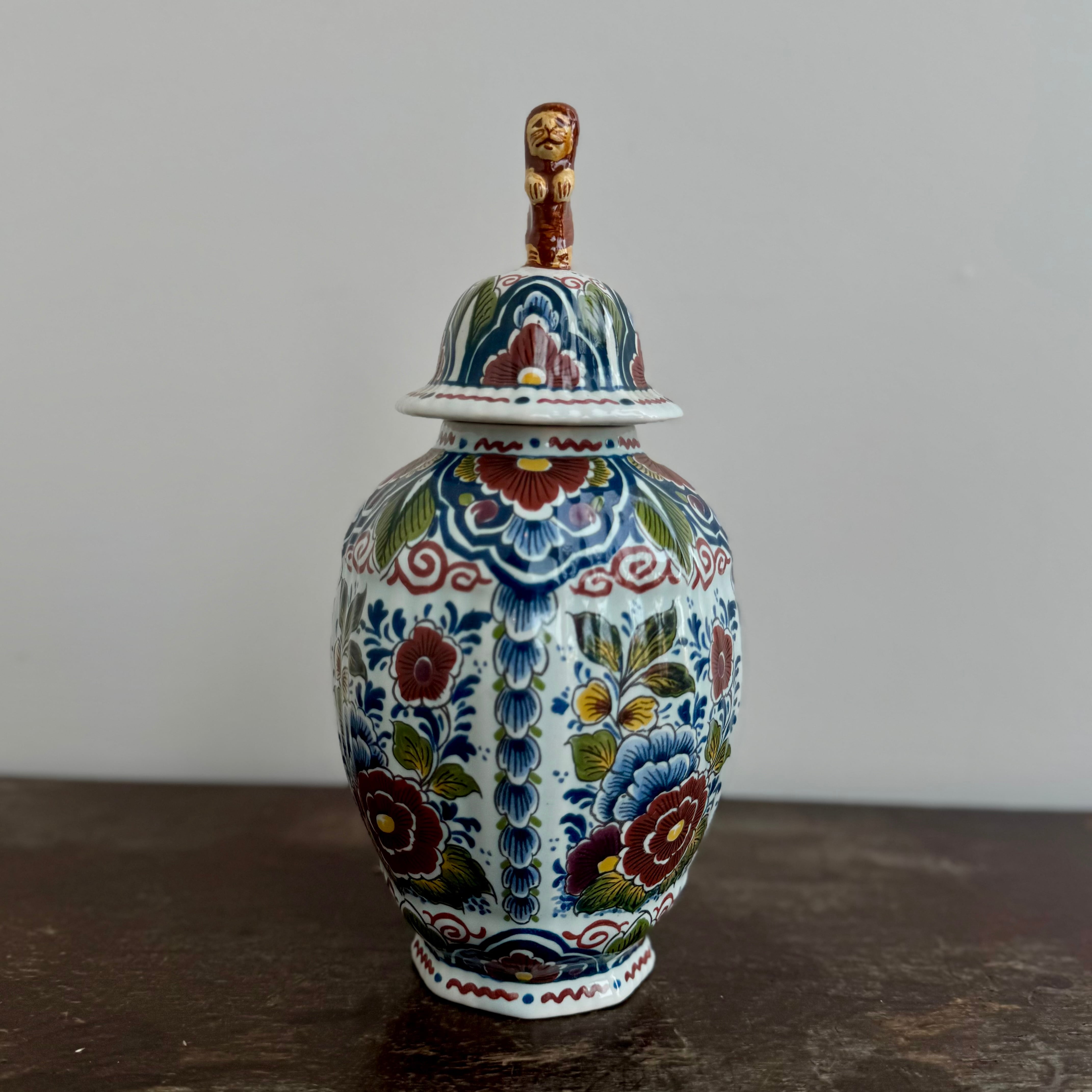 デルフト窯 カバー付き花瓶 (オランダ) | Select&Vintage pyt