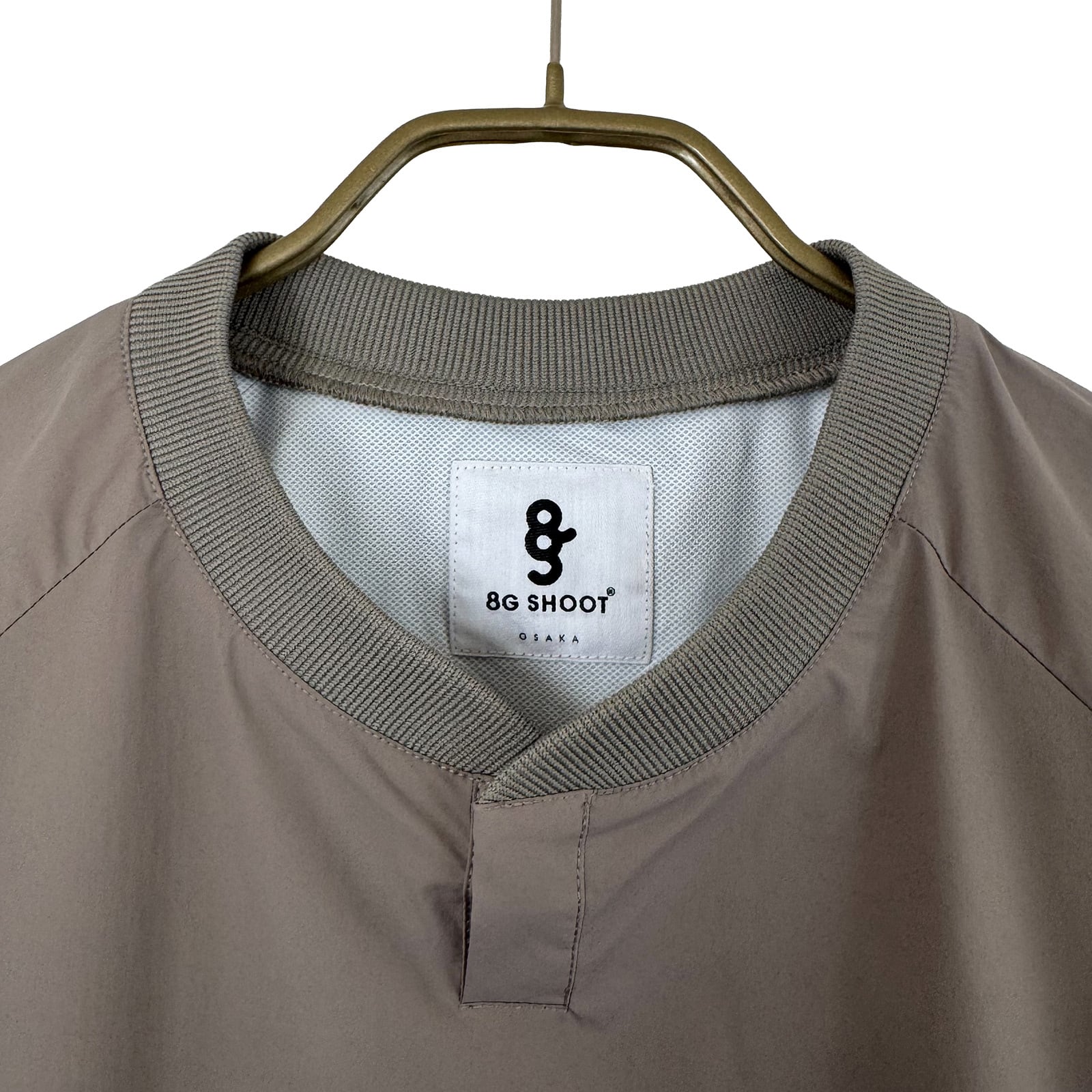 8G UTILITY HENLEY NECK PULLOVER JACKET -BEIGE- | 8G SHOOT WEBSTORE