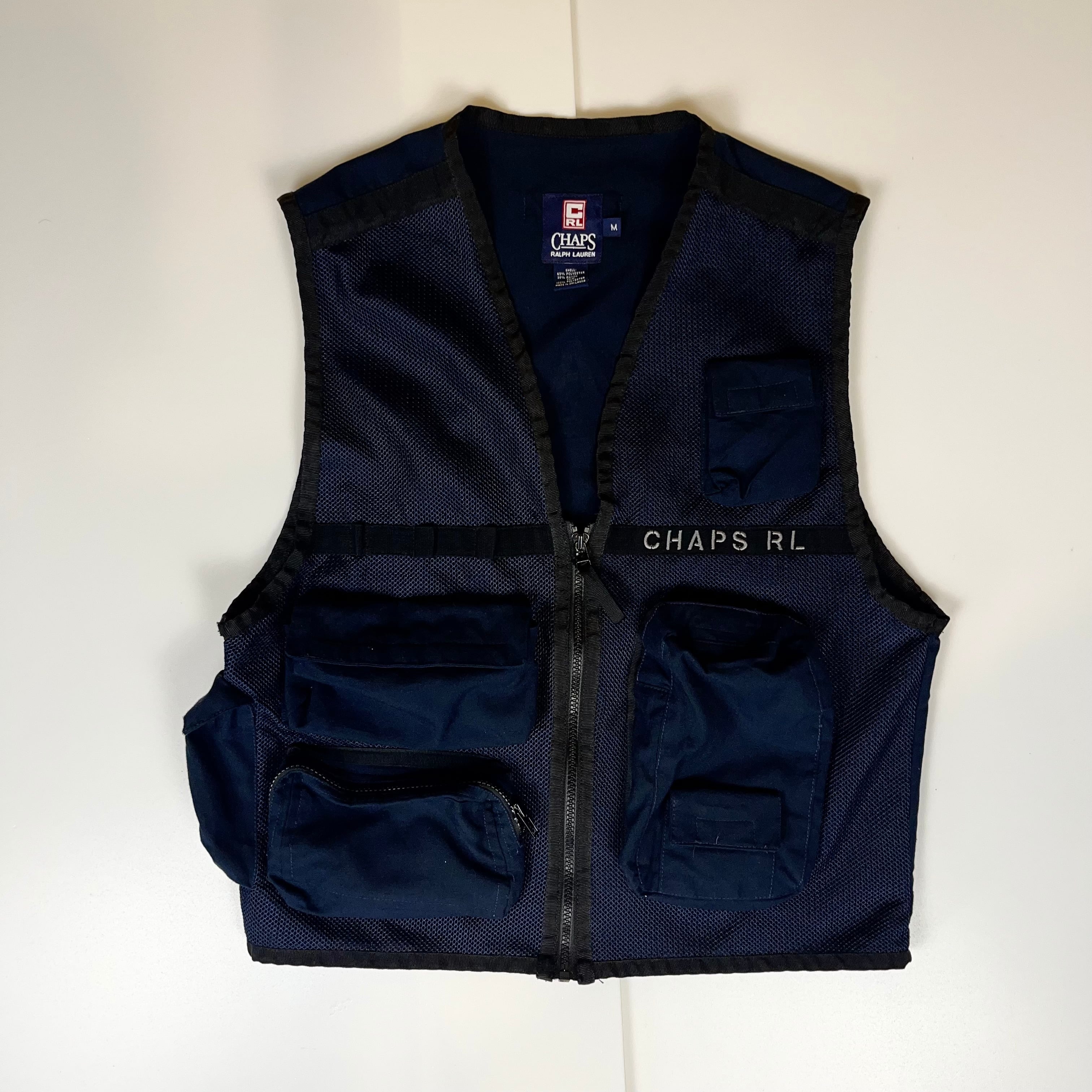 90s Polo Ralph Lauren フィッシングベスト　ブラック Polo by Ralph Lauren 90s〜00s フィッシングベスト M 【公式通販】
