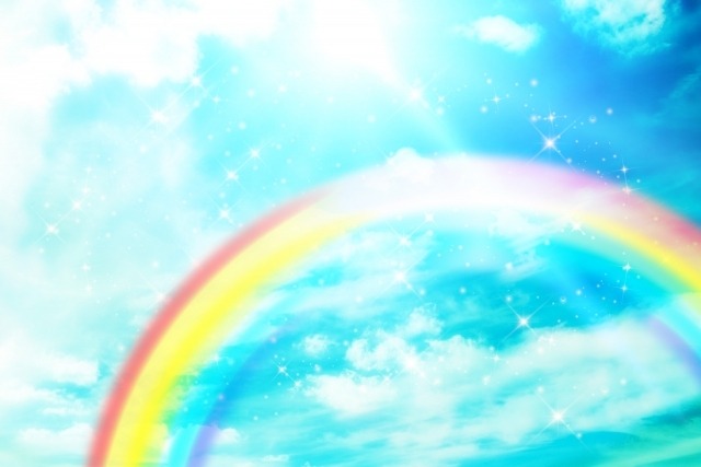 豊穣の黄金光線の虹