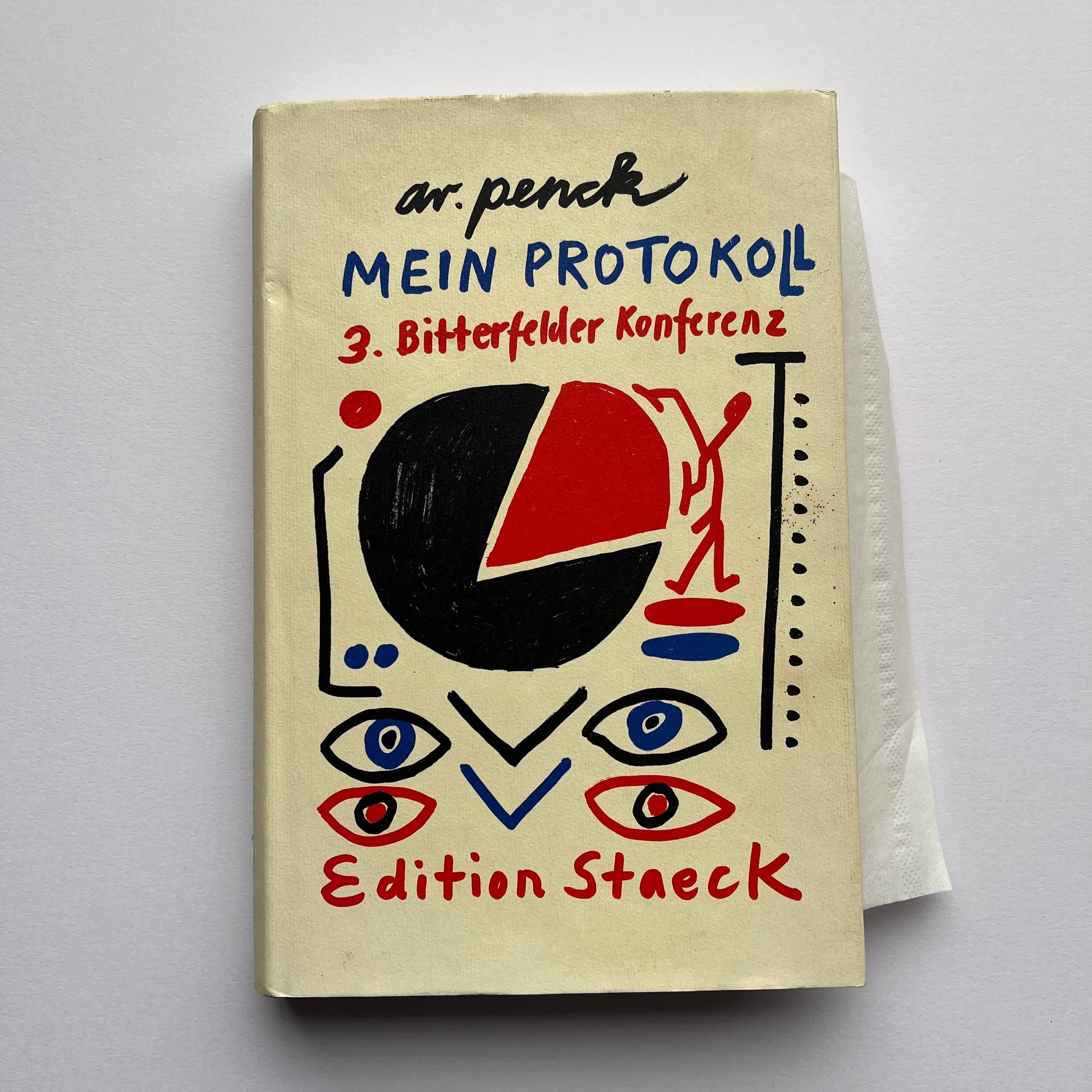 【絶版洋古書】　A.R.ペンク　Penck, A. R.　Mein Protokoll. 3. Bitterfelder Konferenz. Heidelberg Staeck 1993　　[310195180]