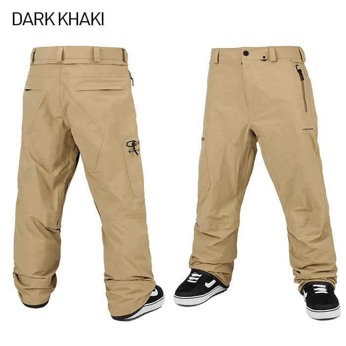 23-24 VOLCOM L GORE-TEX PANT ボルコム BLACK DARK KHAKI MILITARY スノーウェア パンツ  ゴアテックス スノボー スノーボード スキー 防寒 メンズ