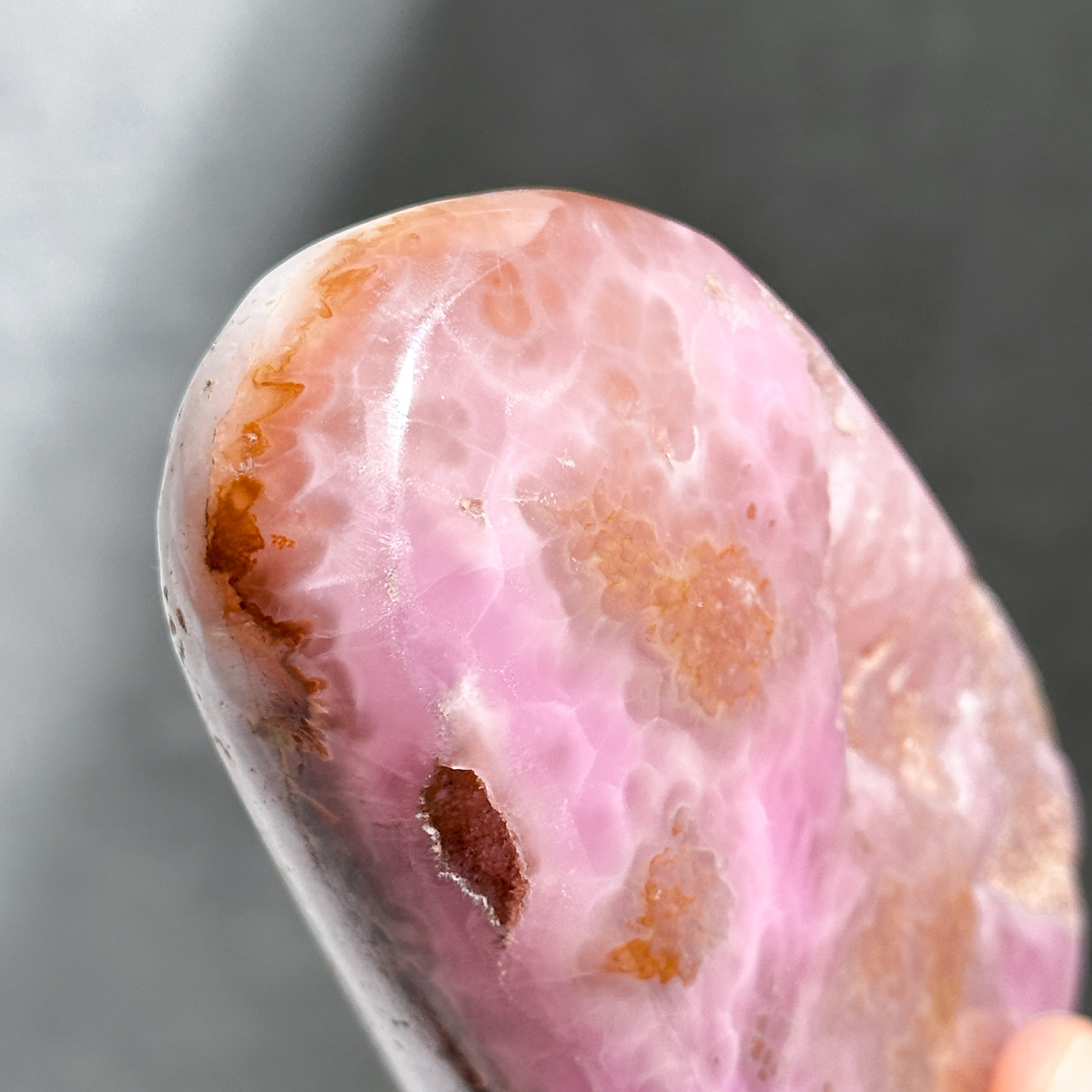 高品質　バービーカラー　ピンクアラゴナイト　フリーフォーム　天然石 ピンクアラゴナイト フリーフォーム12◇ Pink Aragonite ◇天然石