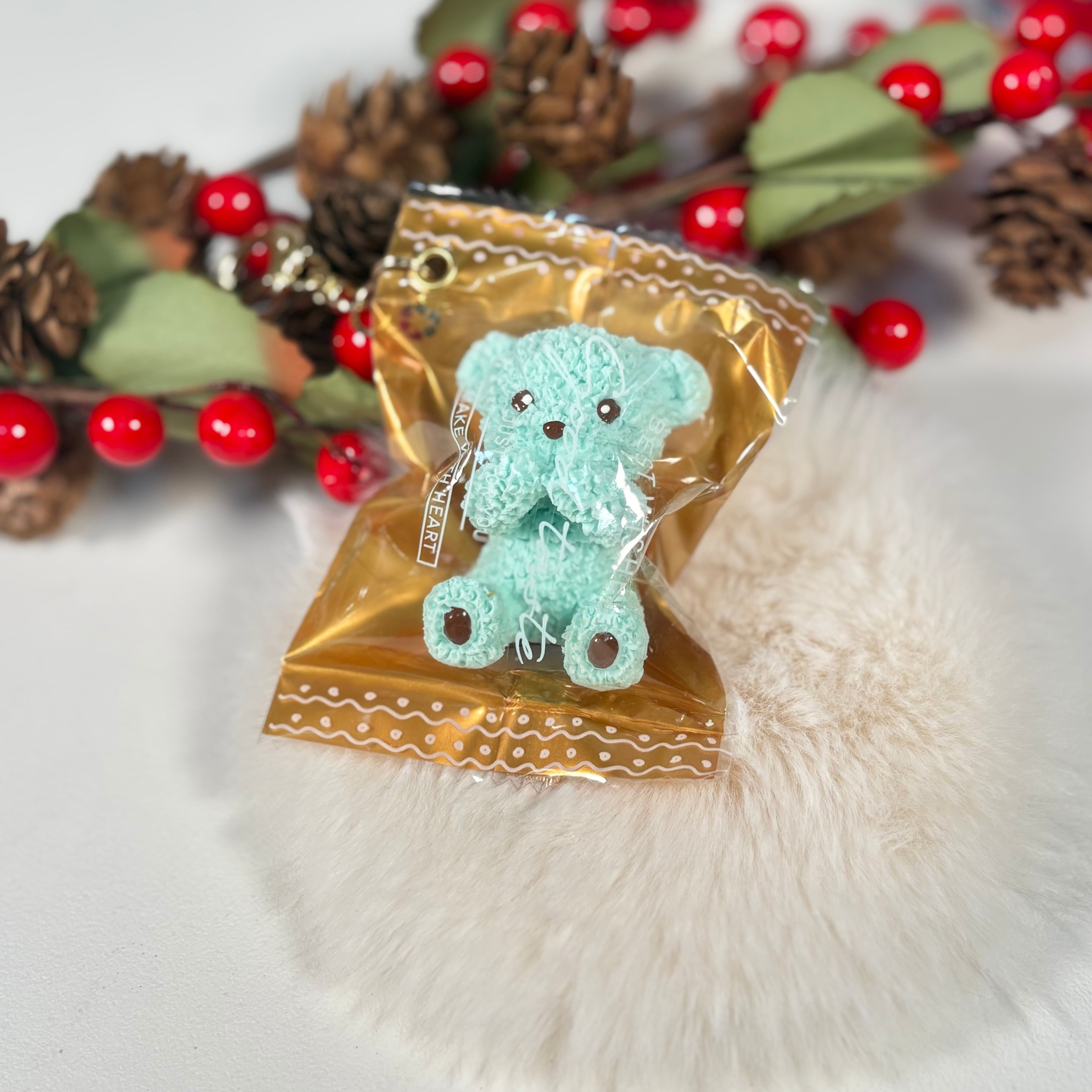 くまさんチョコキーホルダー お口隠したVer