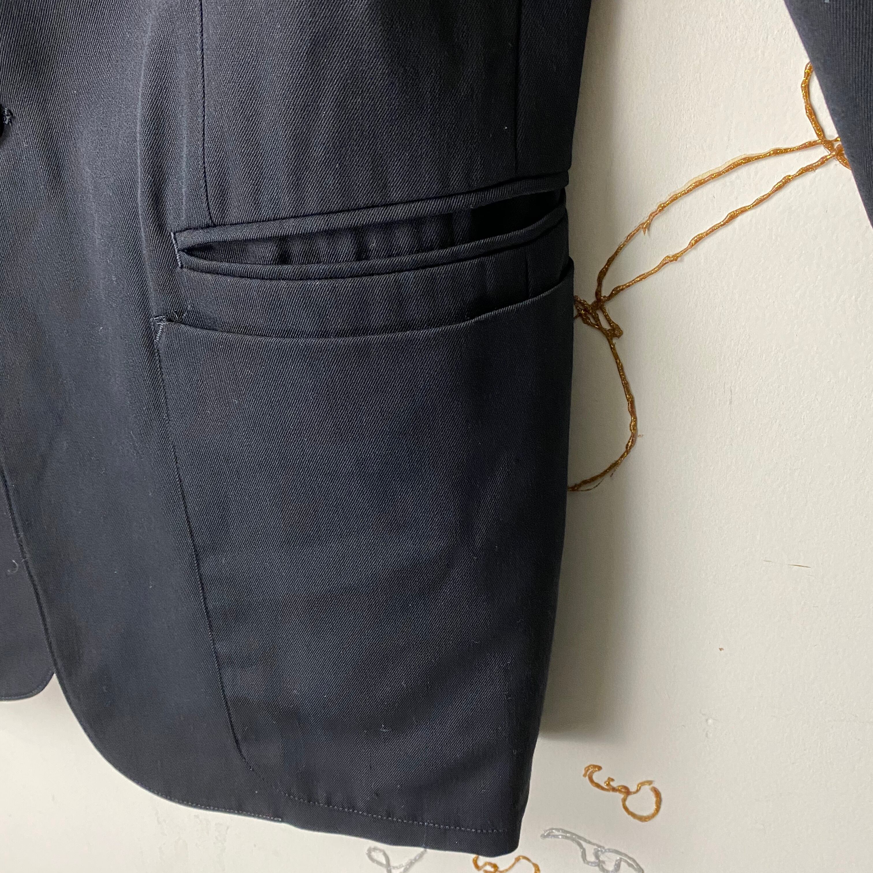 JEAN PAUL GAULTIER HOMME power shoulder tailored jacket | NOIR ONLINE