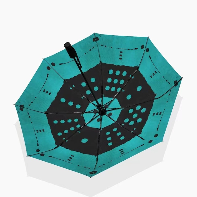 【之】★傘★グリーン 雨 日焼け止め マージャン