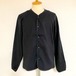 TR Linen V Cardigan　Black