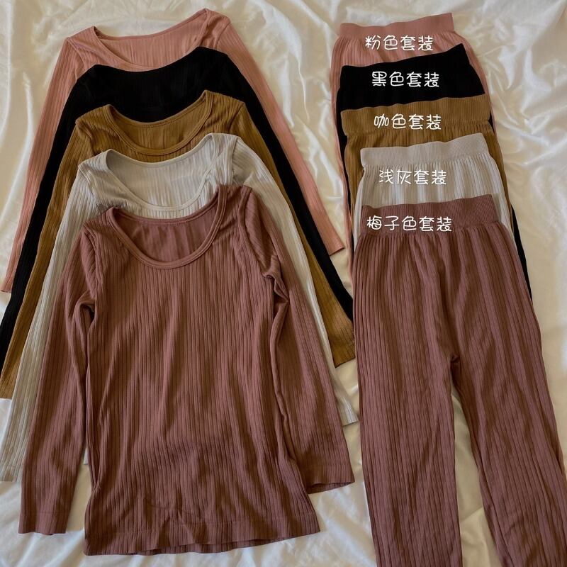 オータムサーマルロング薄手 秋物 Oネック 萌量不足96020210256