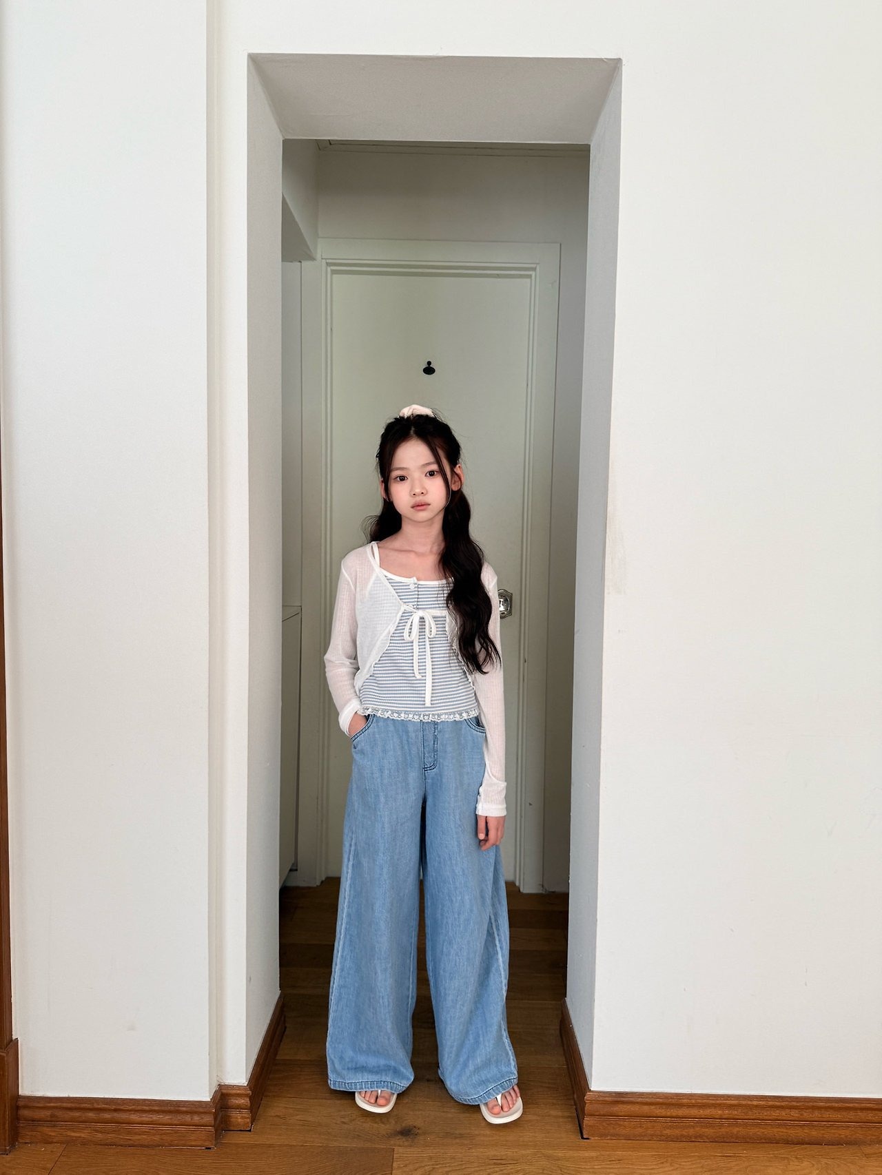 [COMMA] Striped Strap Sleeveless (160/170) / [콤마] 단가라끈나시 (160/170)