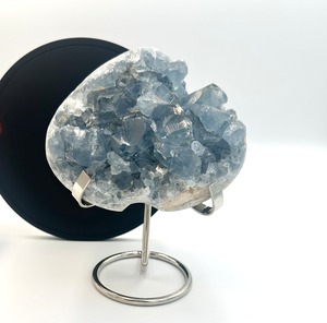 (00889)【1点のみ】セレスタイト　原石　大きいハート型　Celestite　 天青石　天然石インテリア　置物　パワーストーン　天然石