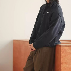 ロゴ刺繍 ヘンリーネック スウェット A1728