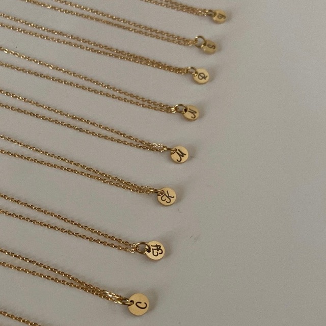 - 316L -  Initial  necklace