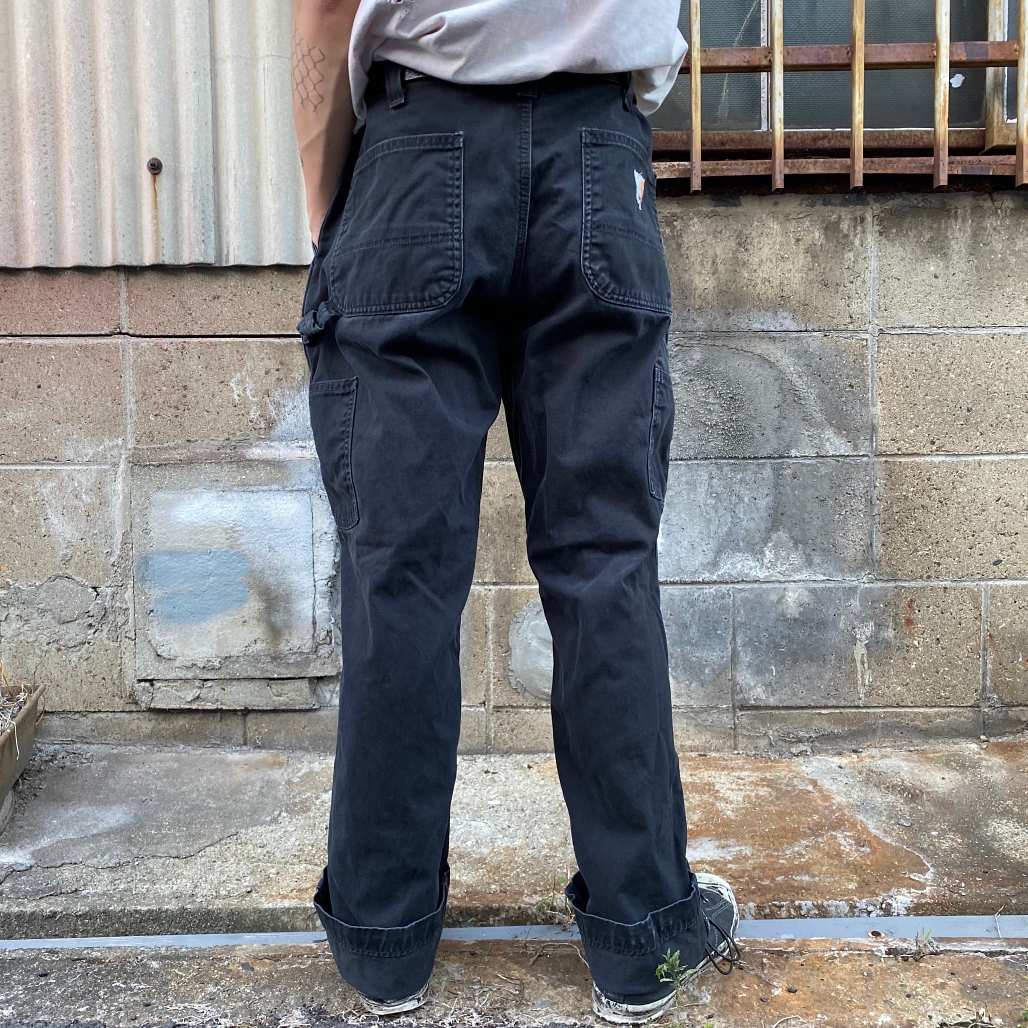 Carhartt カーハート コットンツイル ペインター ワークパンツ ブラック 黒 メンズW34 古着【ロングパンツ】 | cave  古着屋【公式】古着通販サイト