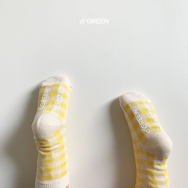 【即納】digreen vivid check socks dig_a_3