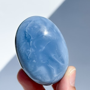 ブルーオパール パーム56◇ Blue Opal ◇ 天然石・鉱物・パワーストーン