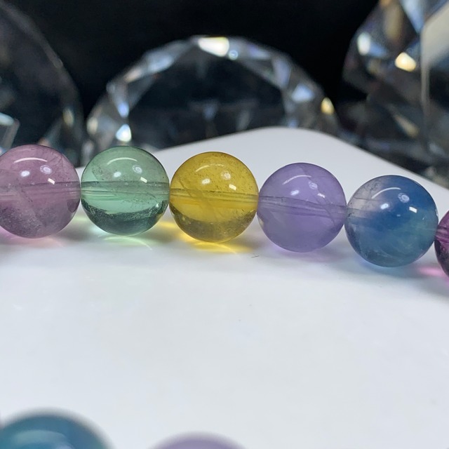 マルチカラー☆フローライト・ブレスレット