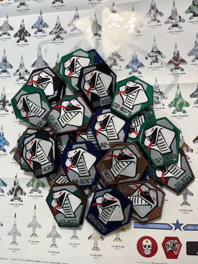 ”７枚セット”　初期アグレッサー識別塗装モチーフパッチ