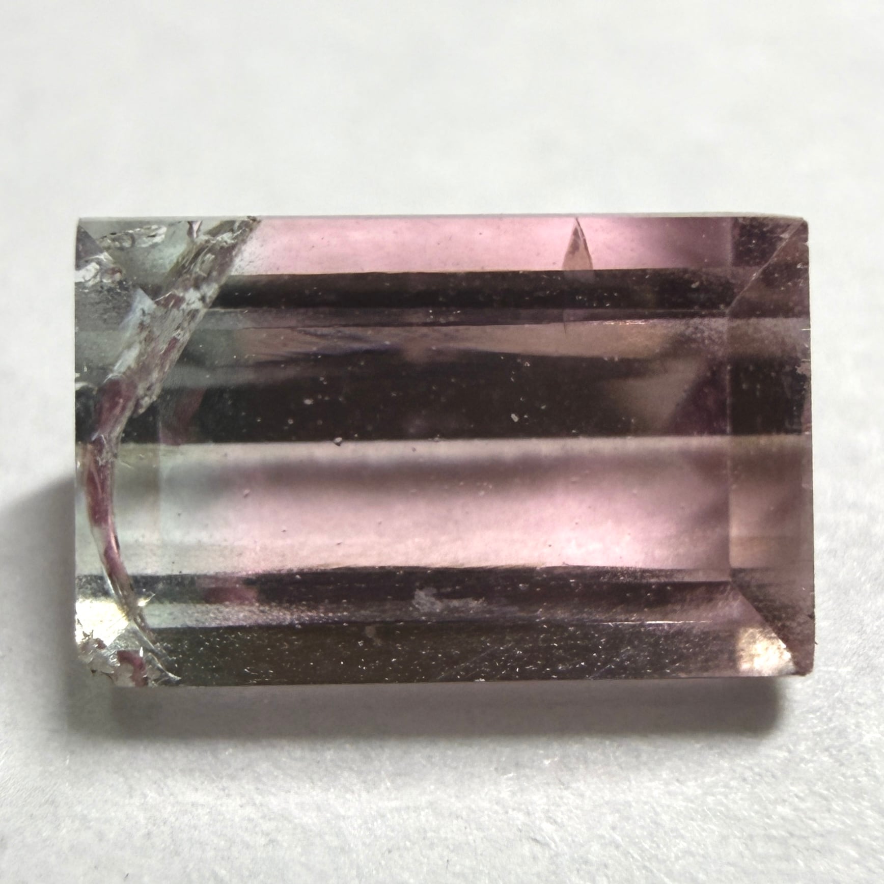 A608 天然バイカラートルマリン 0.890ct | Petal Gem