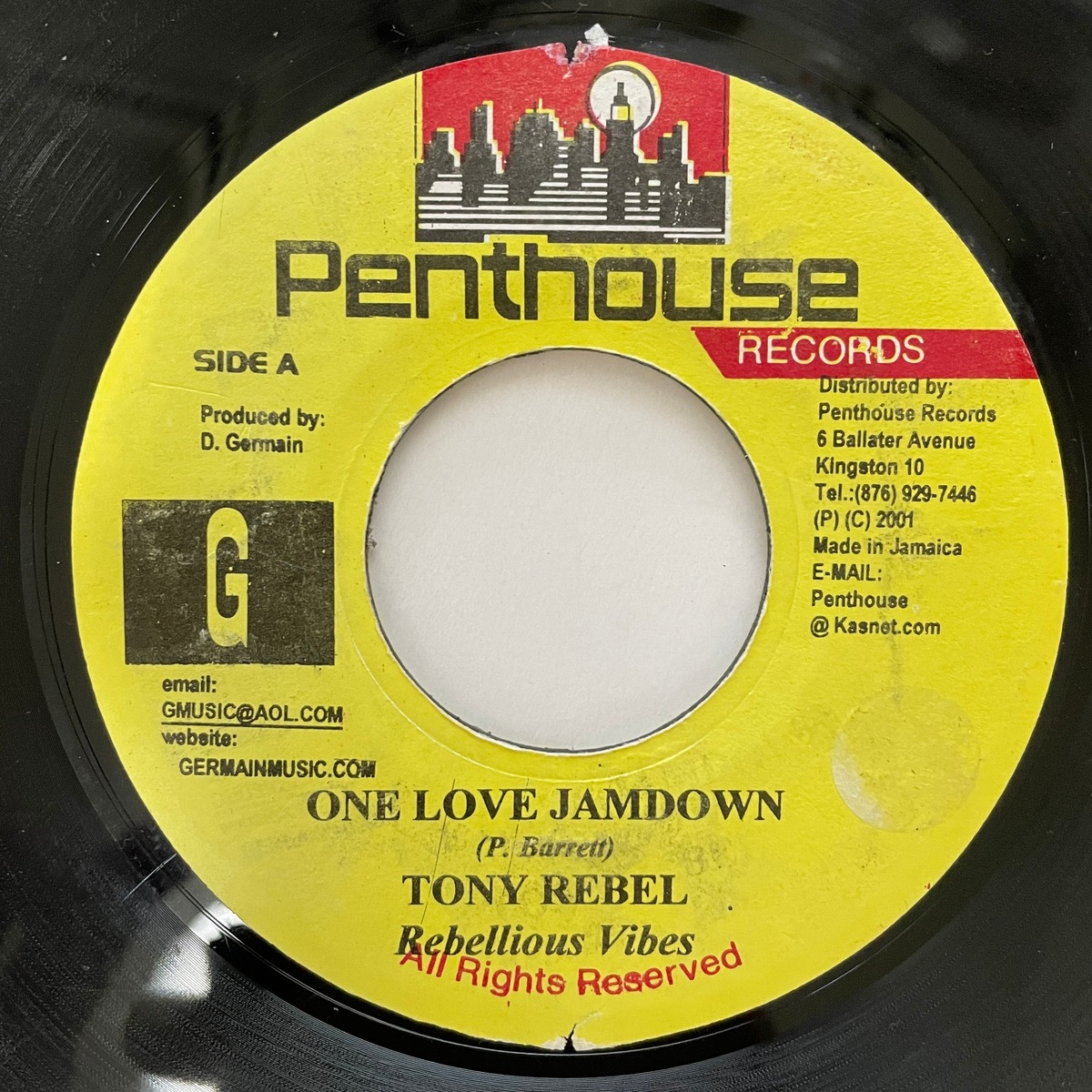 Tony Rebel One Love Jamdown【721014】 Jamaican Soul