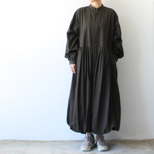 HAVERSACK 墨染ブロードバンドカラーワンピース Ink dyed broad
