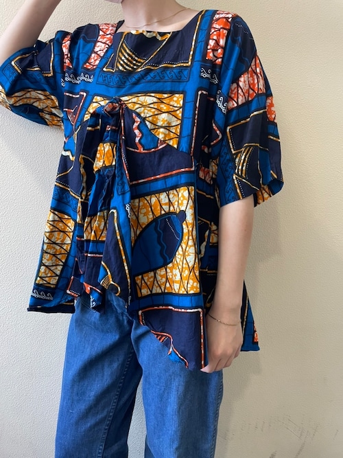 used African Batik blouse