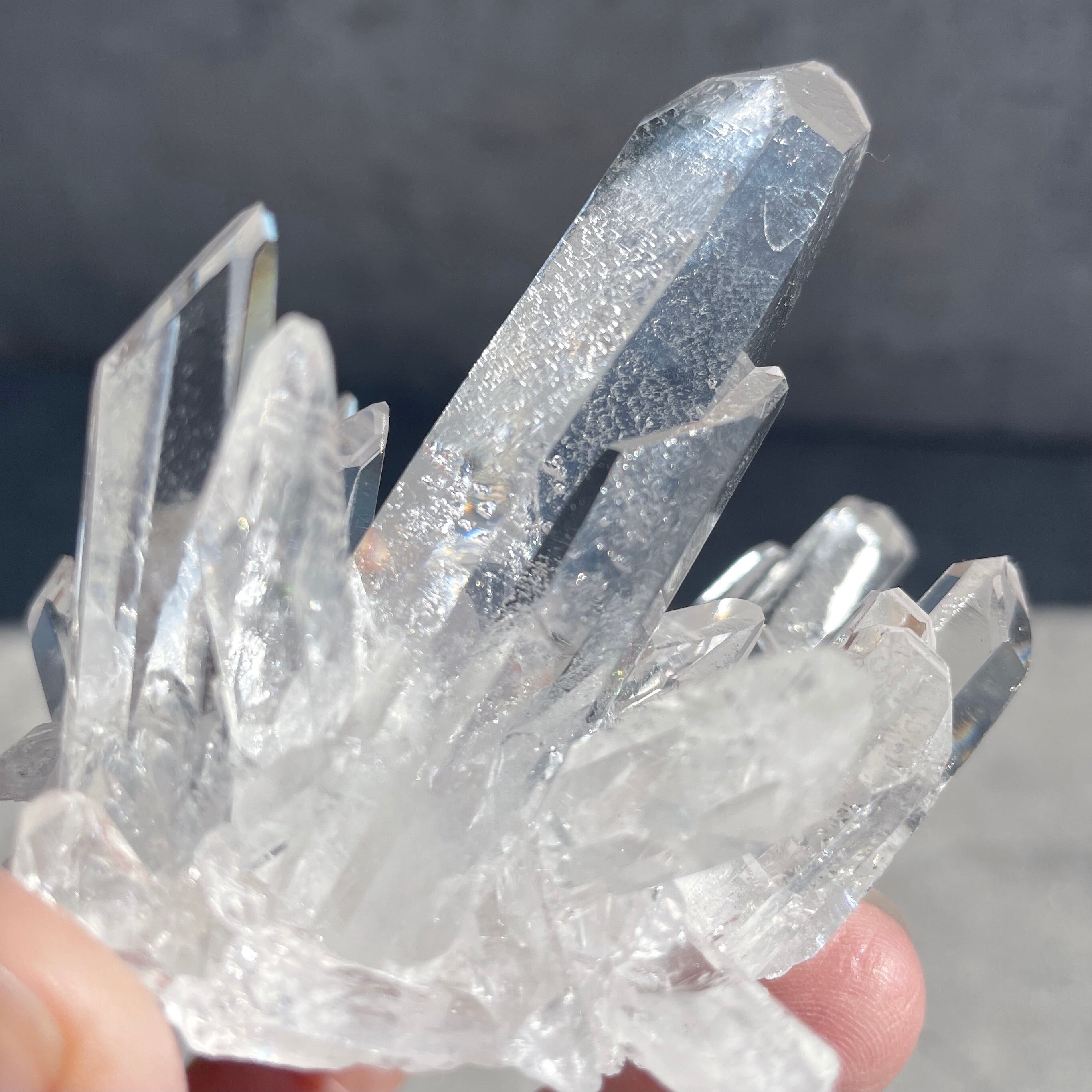 ゼコ産水晶 クリアクォーツクラスター66◇スターブラリークォーツ