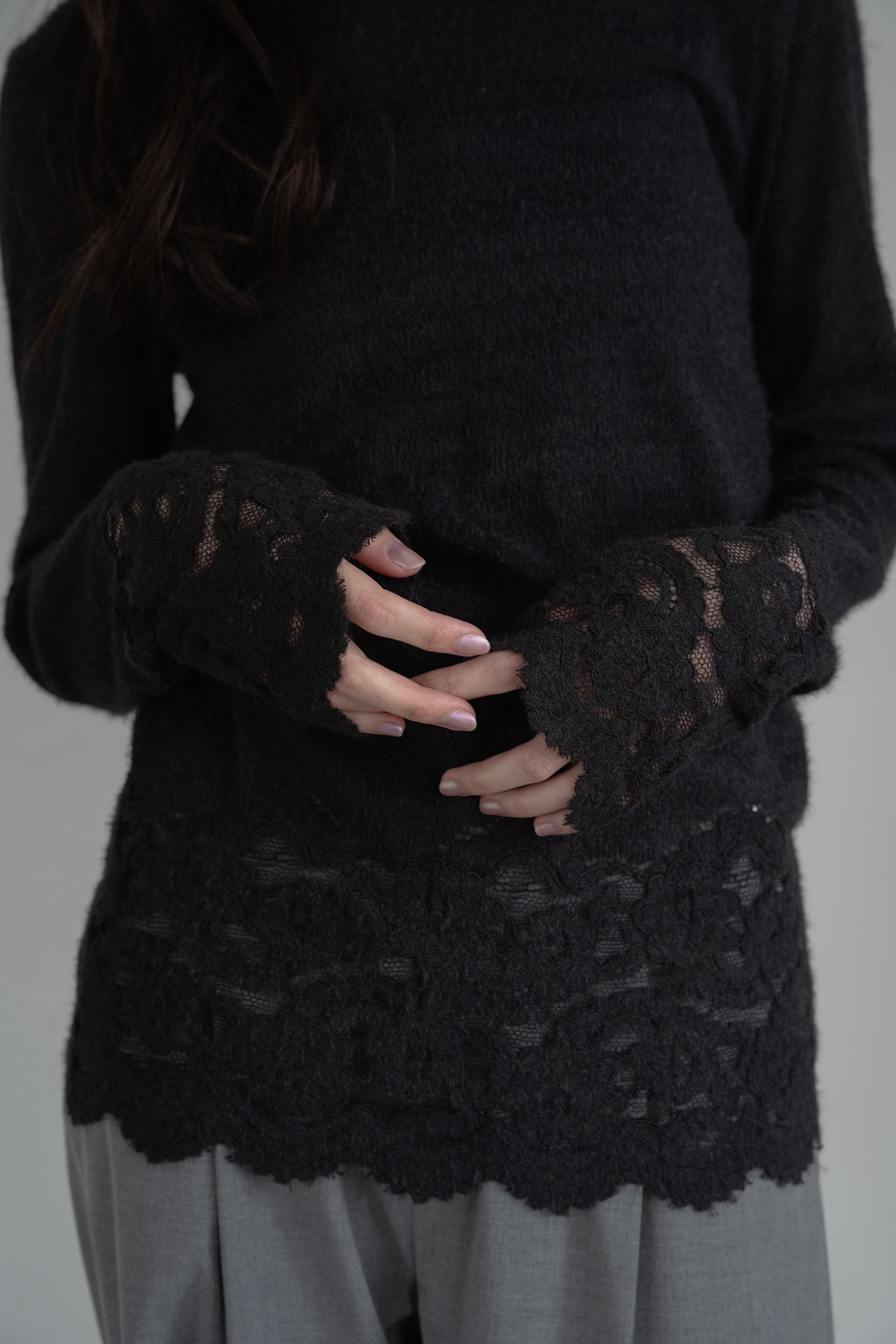 lace sheer knit | philme