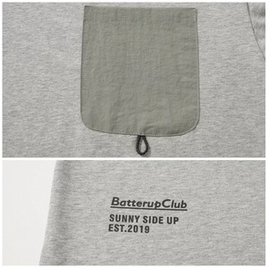 Contrast pocket long sleeve tee1532