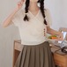 2色／カシュクールデザインショート丈ブラウス ・77384