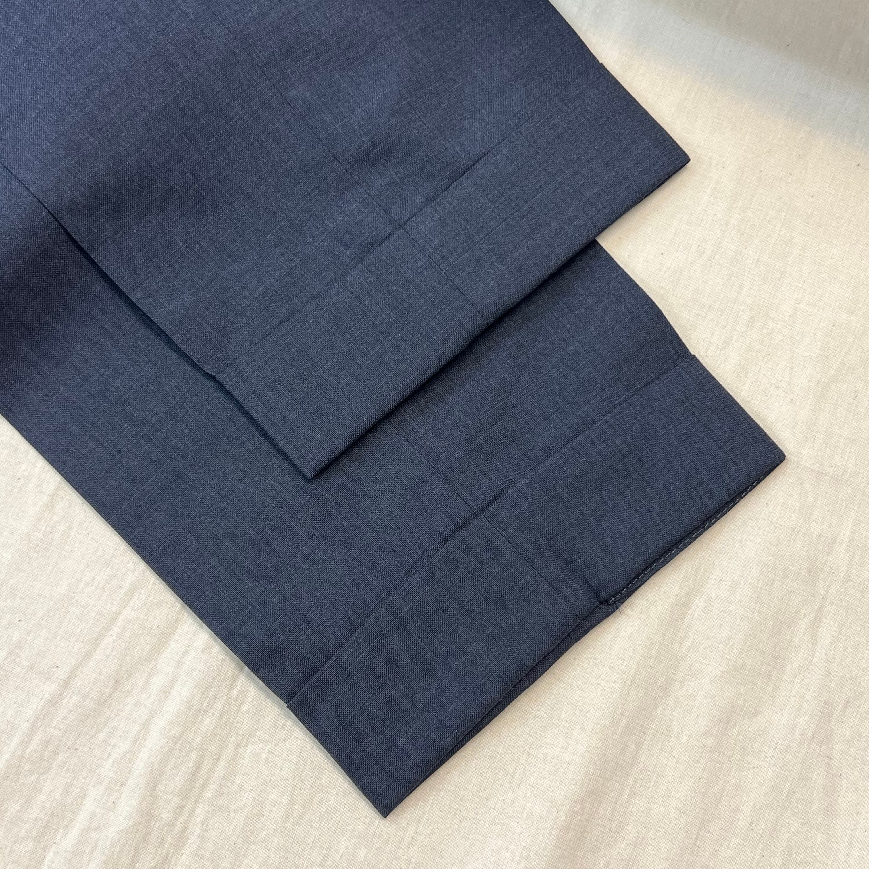 GERMANO WOOL 2P BELTLESS SLACKS 《44》WINE | safarionline