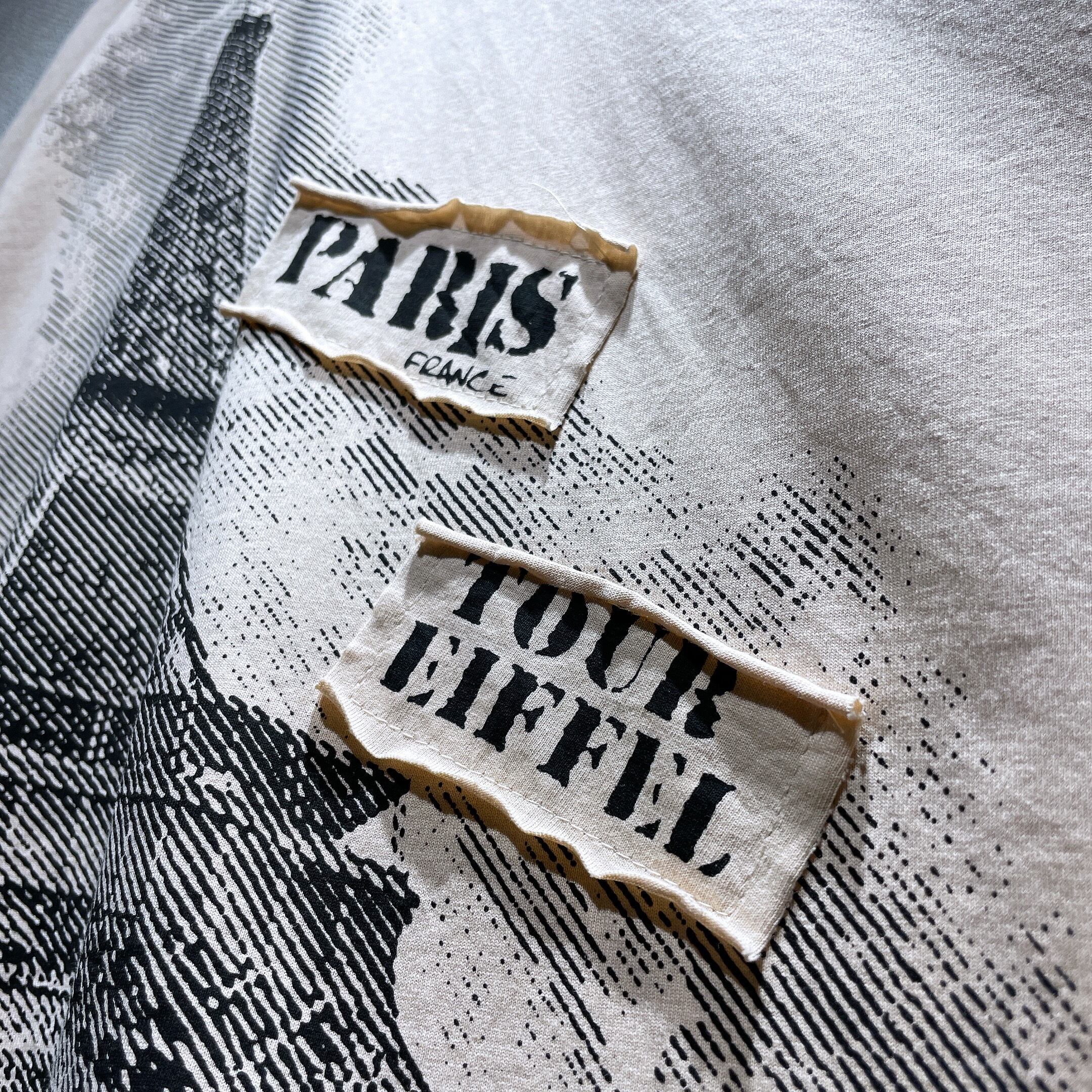 ” Paris Tour Eiffel ” printed loose silhouette cotton Tee