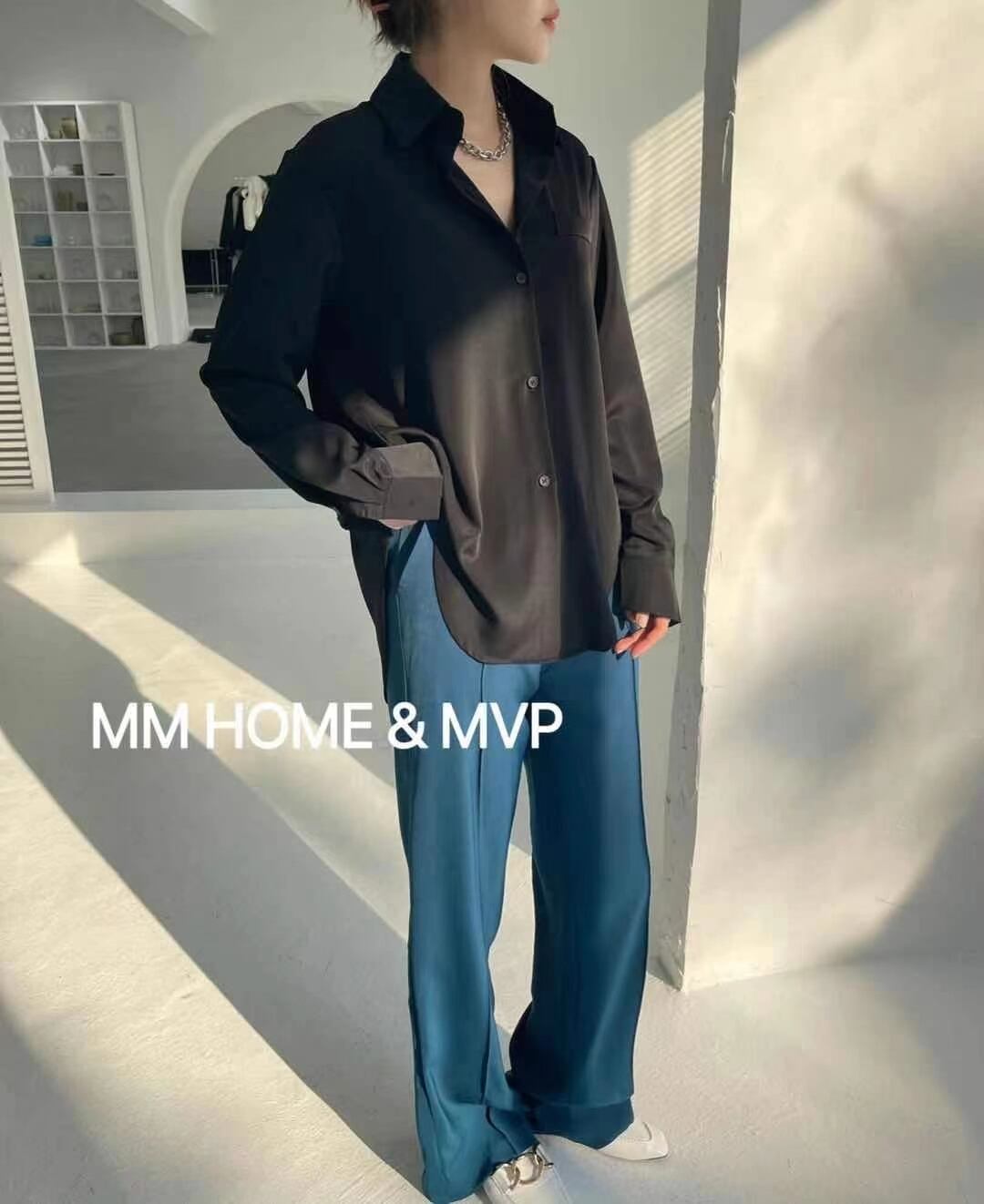 サイドスリット とろみブラウス　AJ42441-309