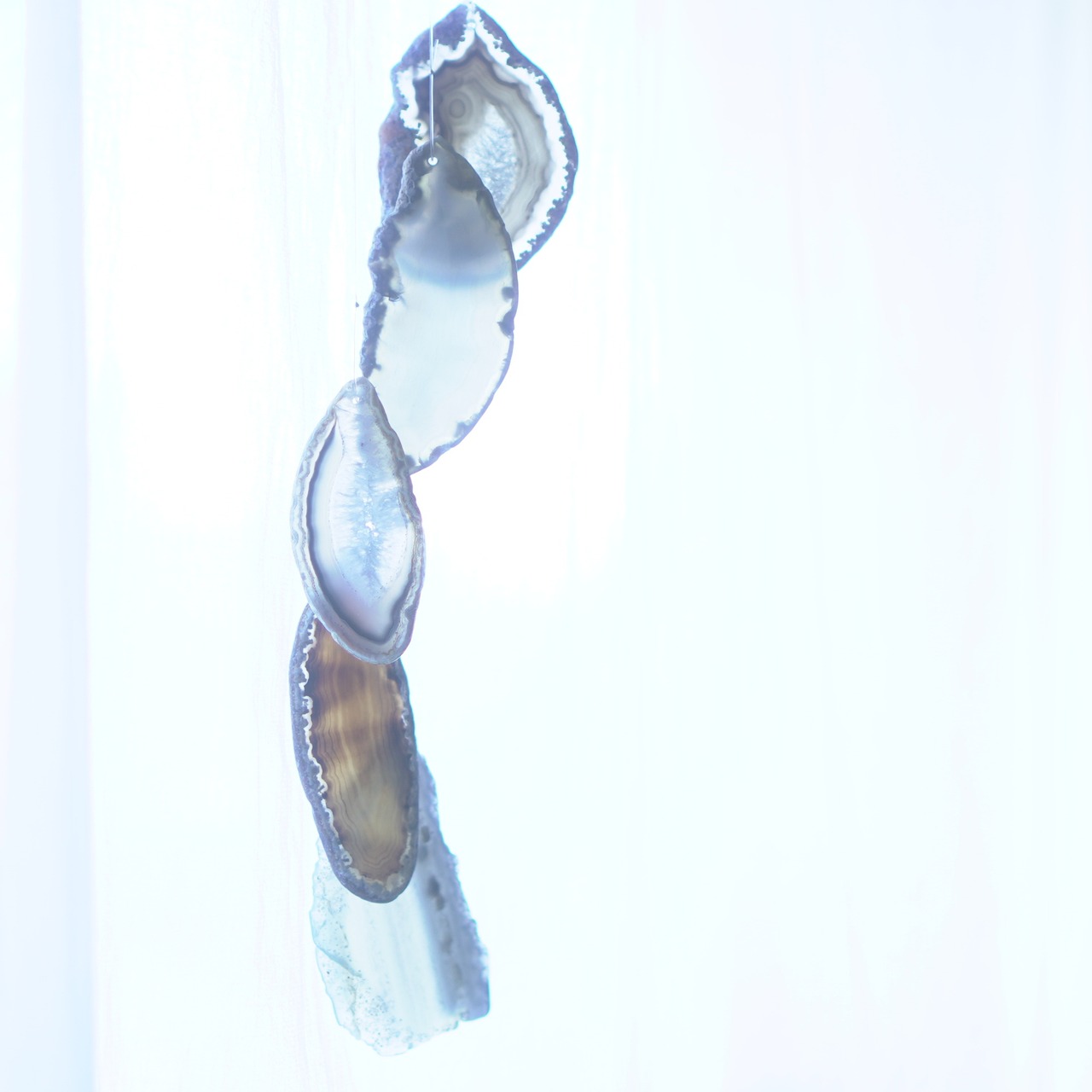 Lunar Eclipse 04 - アゲートヒーリングチャイム / Agate Sun Catcher Wind Chime 1048