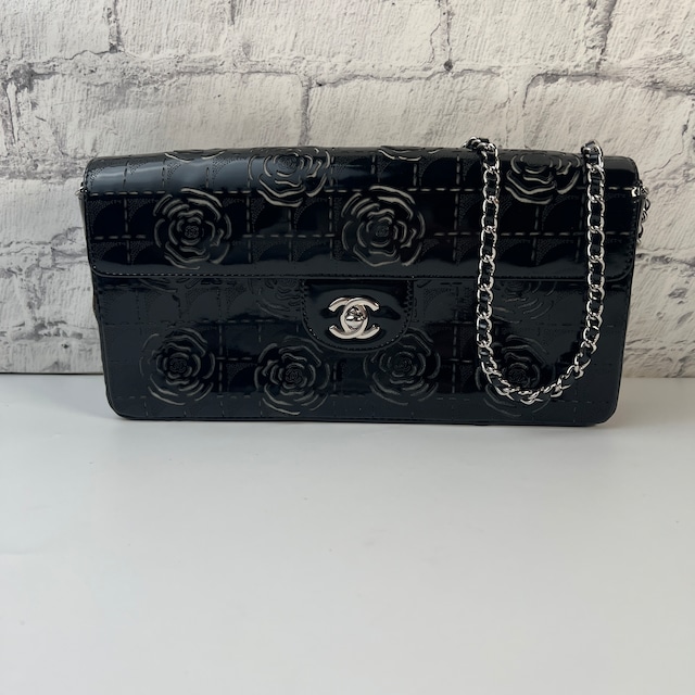 CHANEL シャネル カメリア ココマーク ショルダーバッグ ブラック A-7902