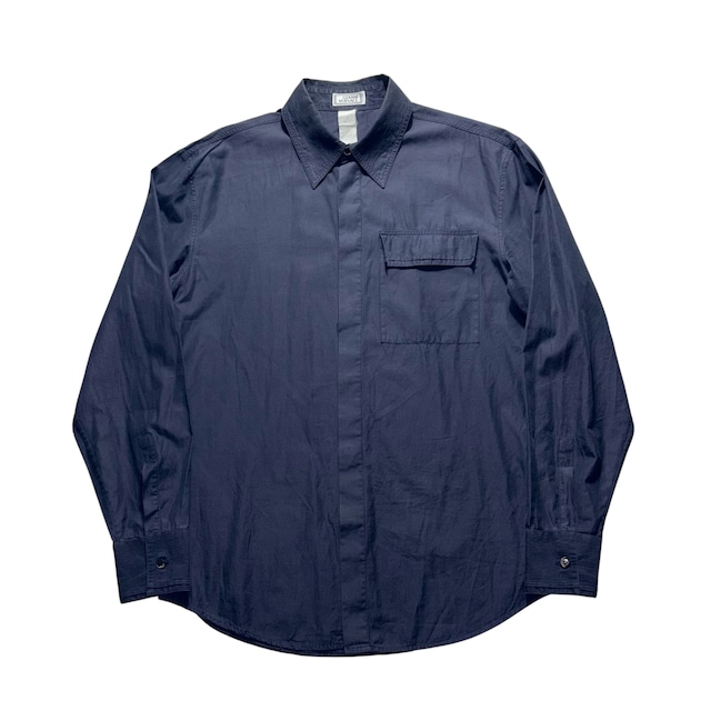 vintage GIANNI VERSACE navy cotton shirt