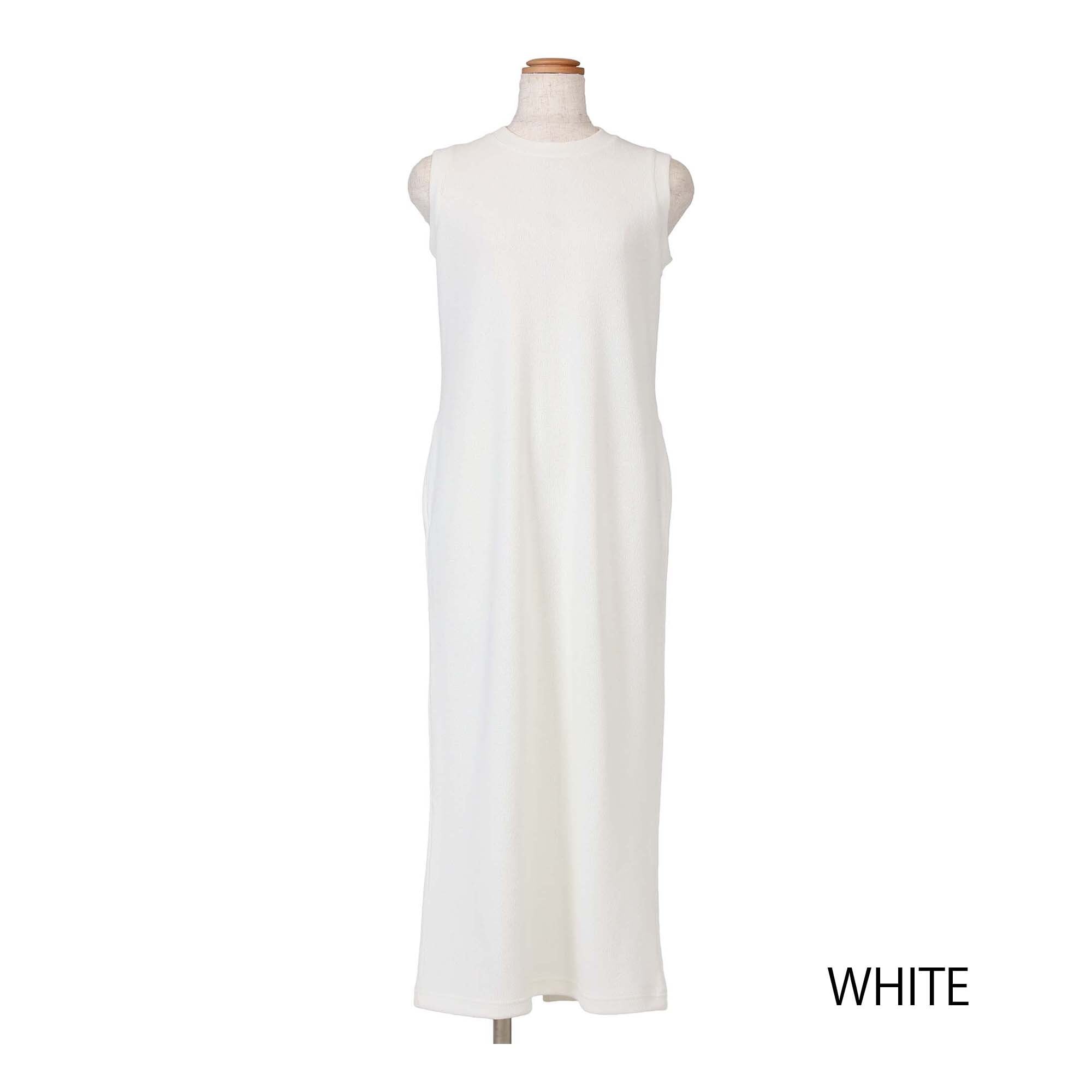 FBAL-DR20　リネンライクストレッチワンピース