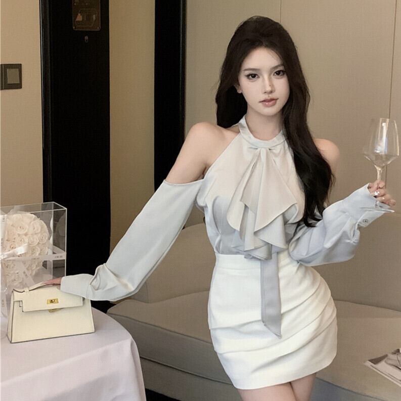 【set】シャツトップス×スカートセット M22686