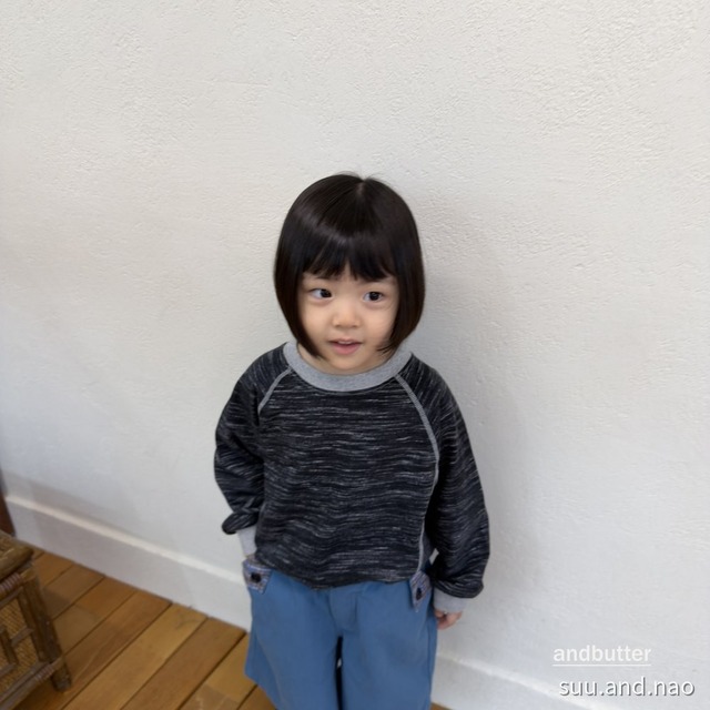 取寄:ANDBUTTER スラブラインTシャツ/Jr※送料無料