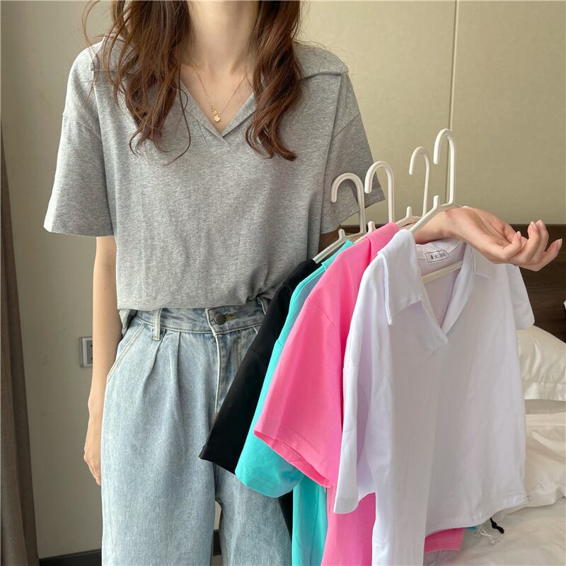 Tシャツ シャツ カラーサマースタイル 夏物 ヨーロピアン YY-ファッション41410033636