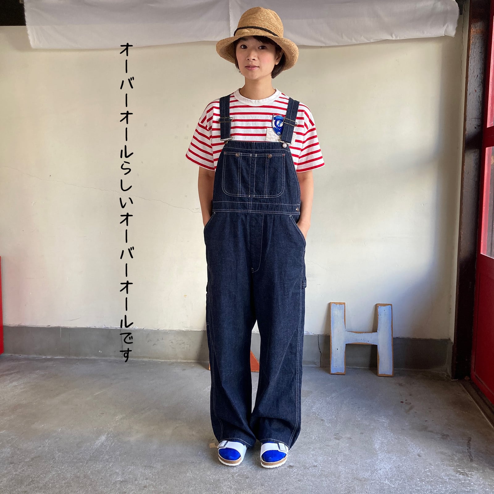 オーセンティックオーバーオール Girl's マルチシーズン/8オンスデニム