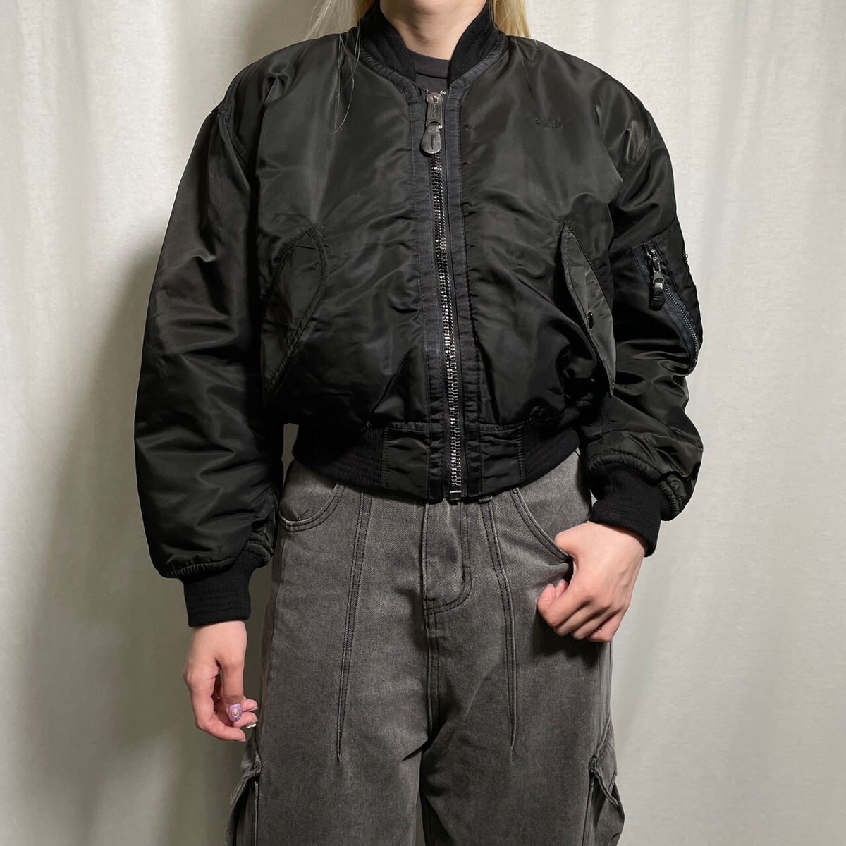 Schott ショット MA-1 ミリタリー フライトジャケット 民間品 短丈 