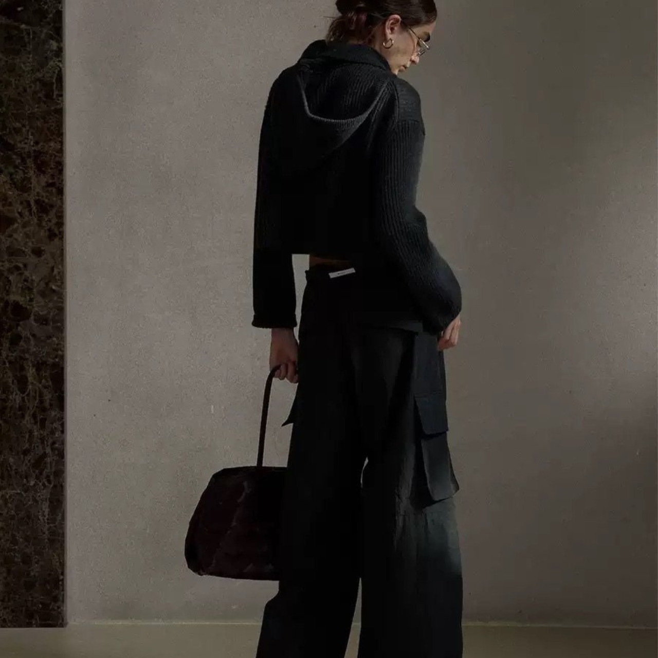 Rib Short Knit Top  T4224