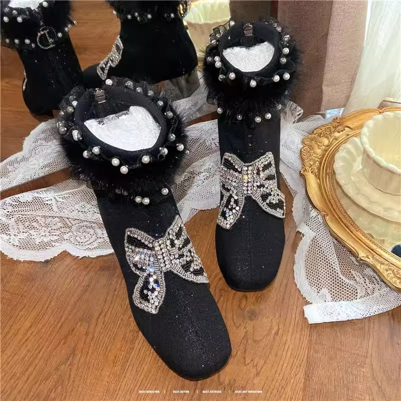 山羊革エナメルブーツピンヒールジュンコシマダ 49av