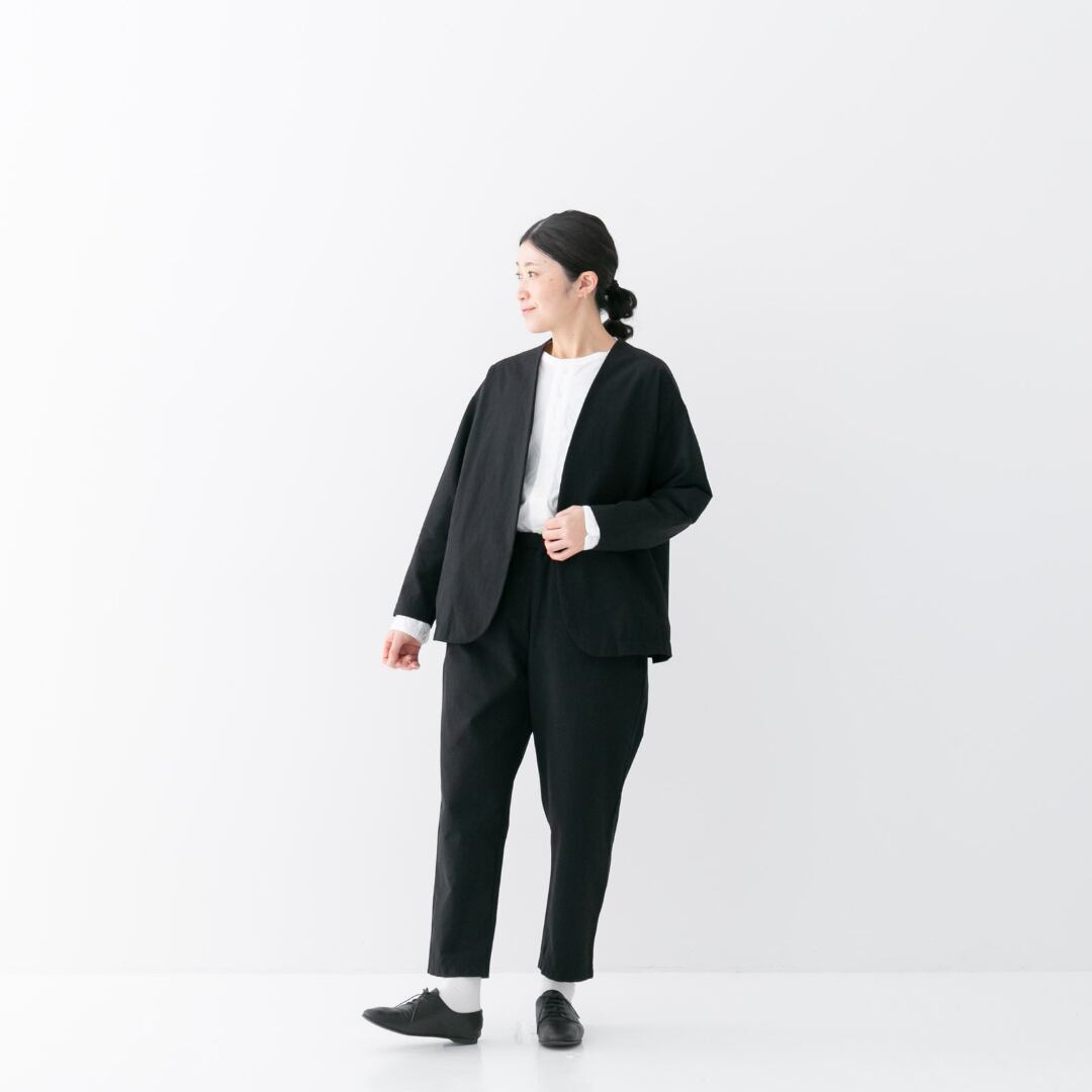 prit プリット 綿麻ストレッチ トッパージャケット・クロ【送料無料