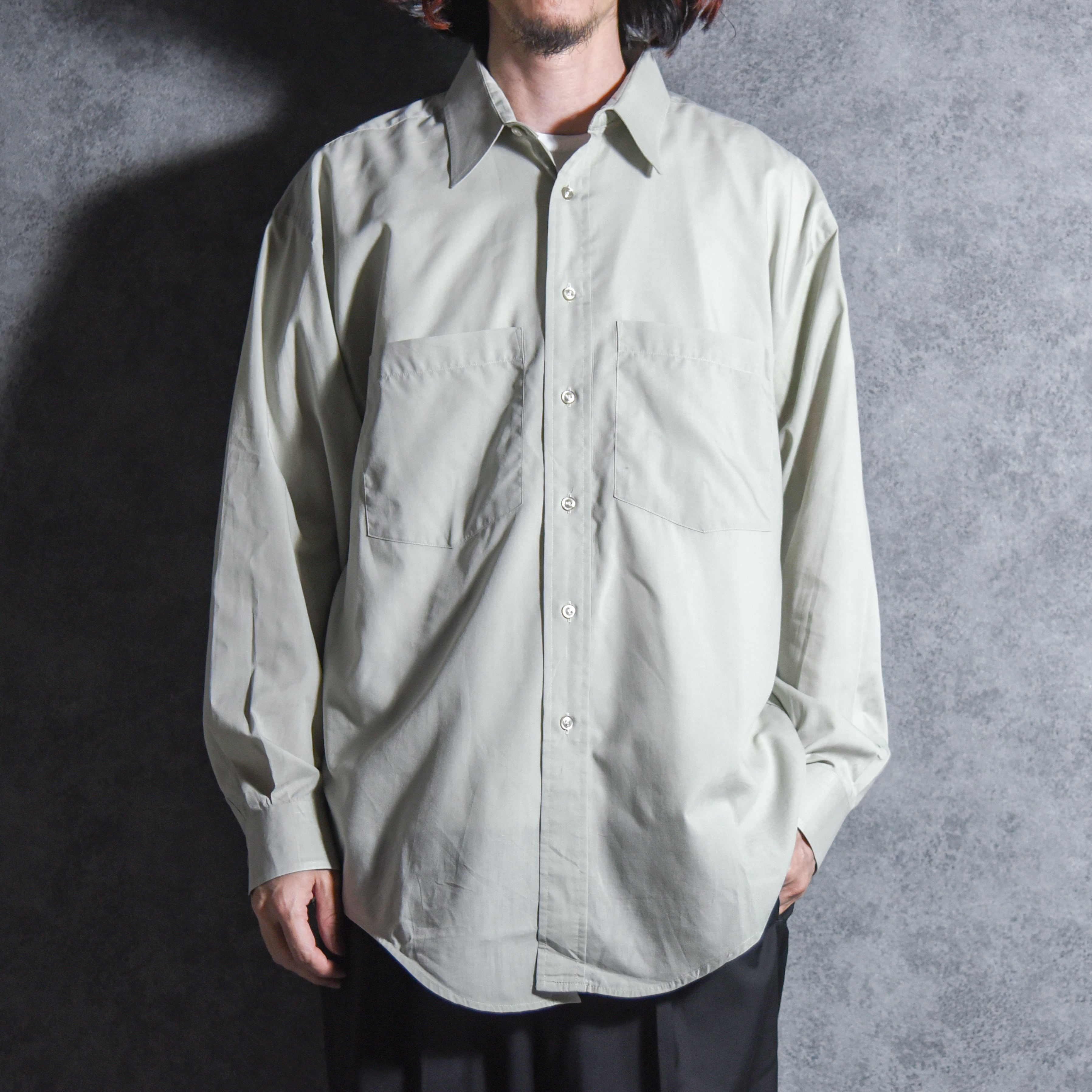 クリスチャン・ディオール ポケット付きシャツ 80-90s Christian Dior Double Pocket Regular Collar Dress Shirts