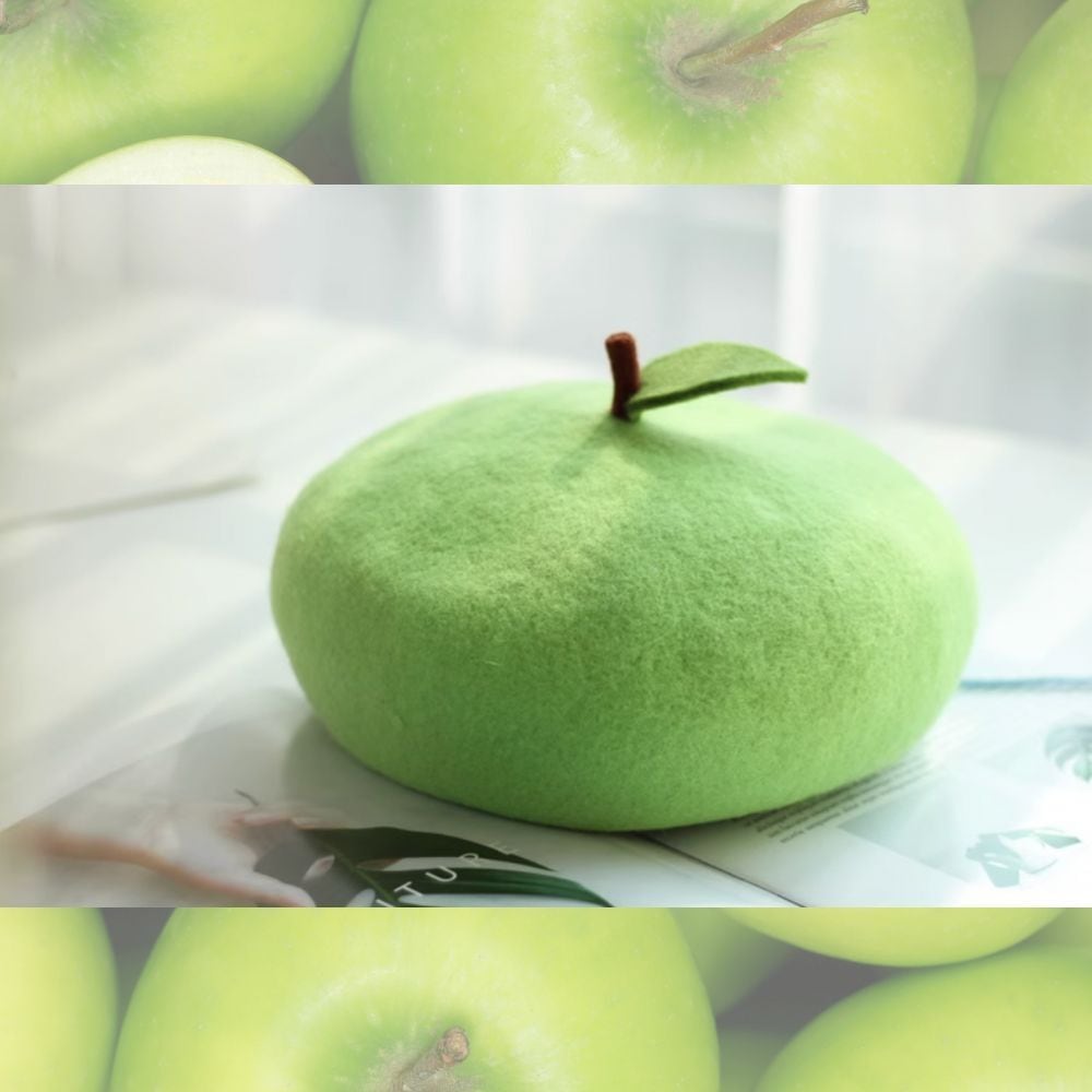 Chapon アップルベレー帽 Chapon - アップルプチベレー イエローグリーン | corne/コルネ