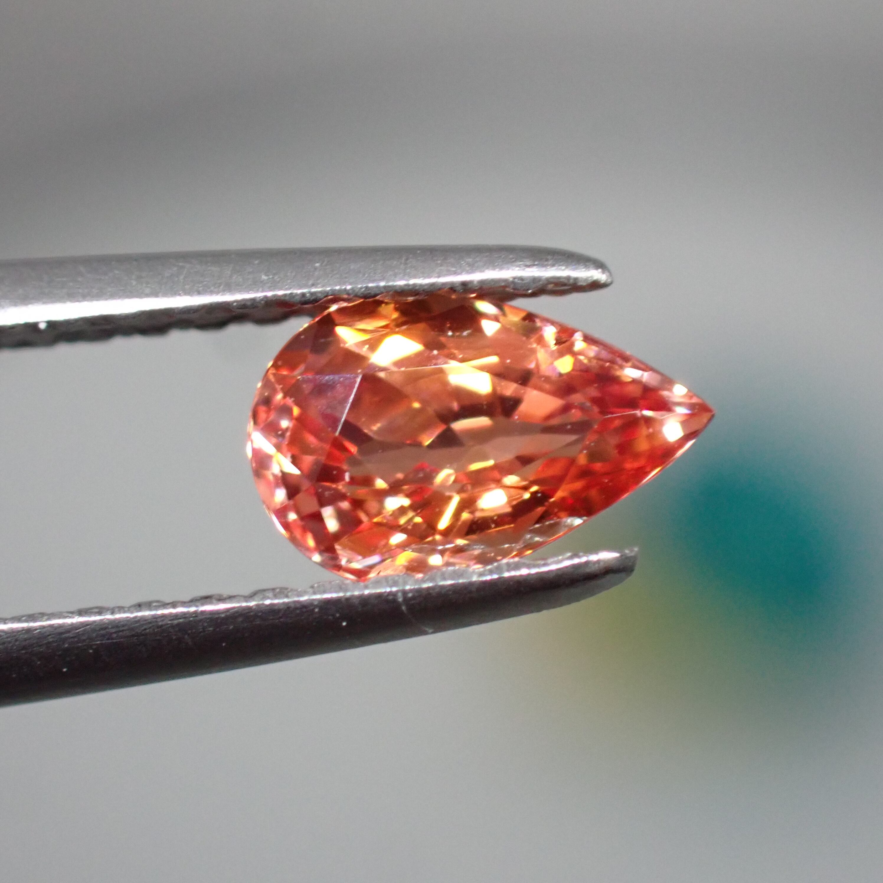 中宝鑑別書付き】完熟オレンジ☆パパラチアサファイア0.696ct | 宝石 