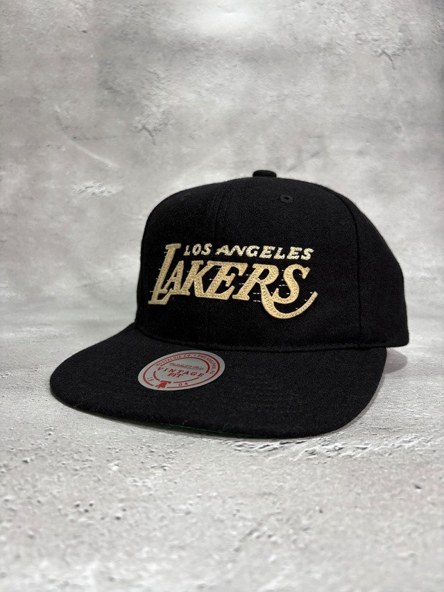Mitchell＆Ness/ミッチェルアンドネス NBA ロサンゼルス・レイカーズ キャップ ブラック